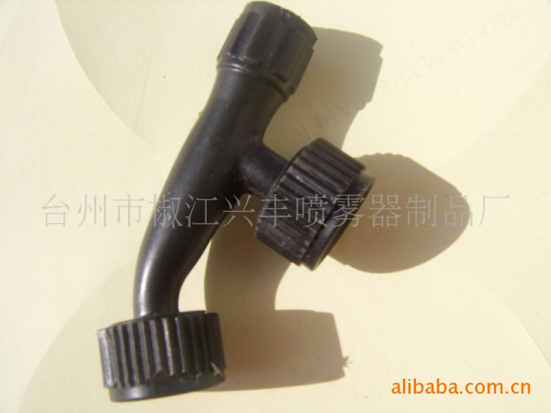 供應噴霧器配件 噴頭  塑料 雙噴頭（小）黑色批發・進口・工廠・代買・代購