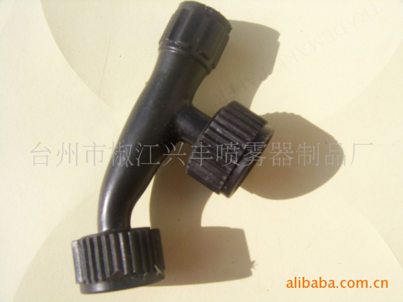供應噴霧器配件 噴頭  塑料 雙噴頭（小）黑色工廠,批發,進口,代購