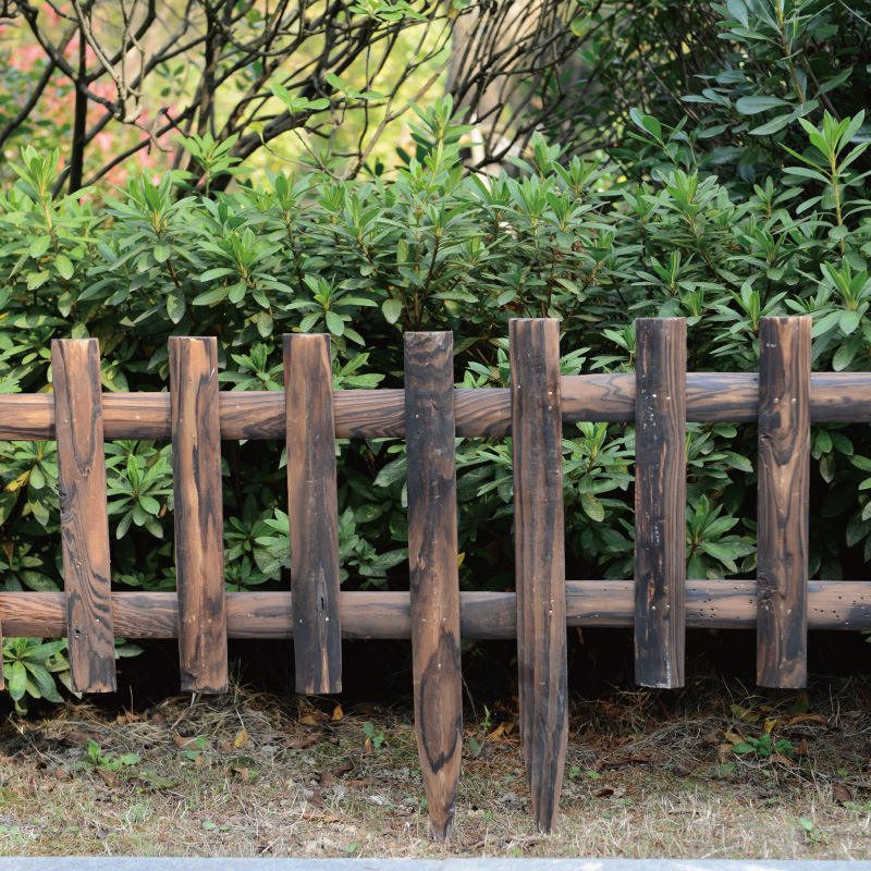 碳化防腐木白色實木柵欄戶外園藝公園庭院園林大型木圍欄廠傢直銷批發・進口・工廠・代買・代購