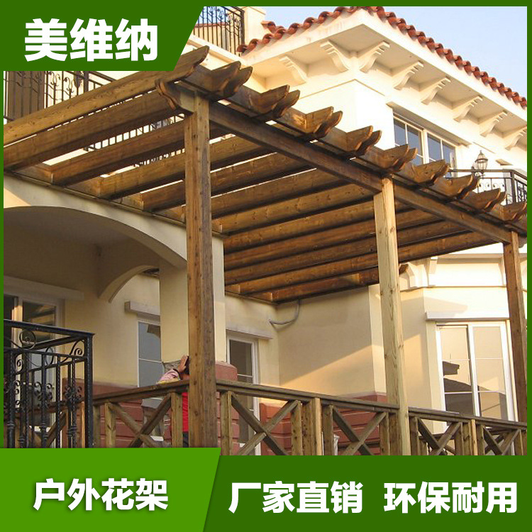 戶外廊架碳化木爬藤花架防腐木葡萄架庭院戶外廊架批發・進口・工廠・代買・代購