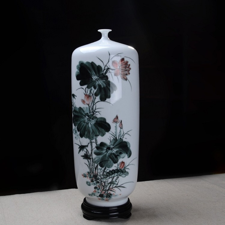 大師手繪花瓶 德化中國白 陶瓷工藝花瓶 國傢級手繪花瓶工藝品工廠,批發,進口,代購
