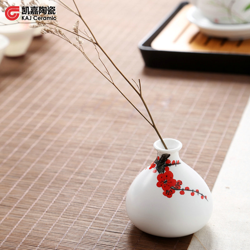 景德鎮創意陶瓷花插手繪小花瓶工藝傢居擺件陳設禮品桌麵擺件批發工廠,批發,進口,代購