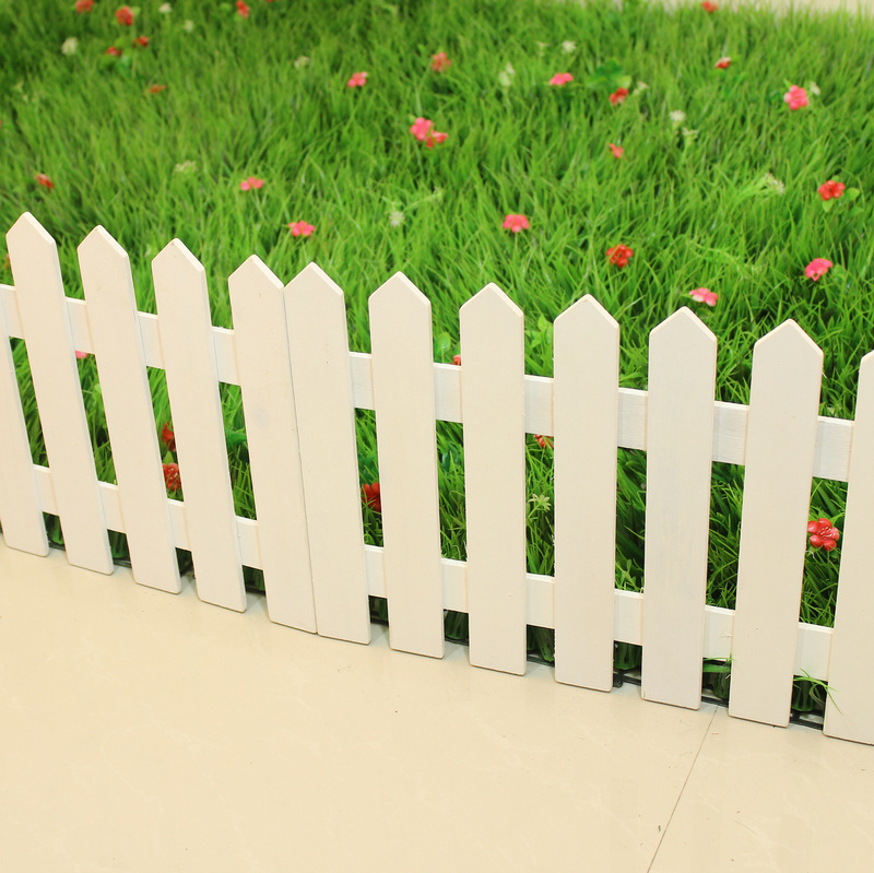 批發田園花園白色塑料柵欄 插地片塑料圍欄籬笆 聖誕圍欄自由拼接批發・進口・工廠・代買・代購