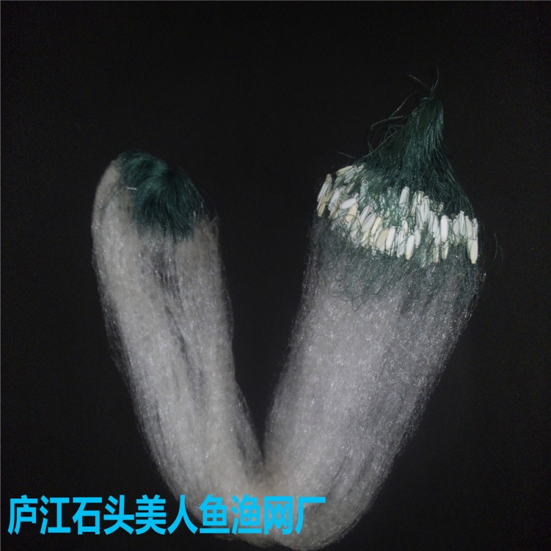 漁網捕魚6分眼黏魚網半指絲網40米長0.8米高餐條白條浮網拎綱網工廠,批發,進口,代購