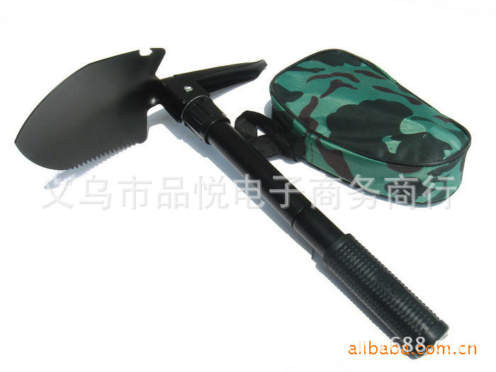 戶外旅行徒步野營救生鏟子鐵鏟 小號工兵鏟四合一便攜式折疊鐵鍬工廠,批發,進口,代購
