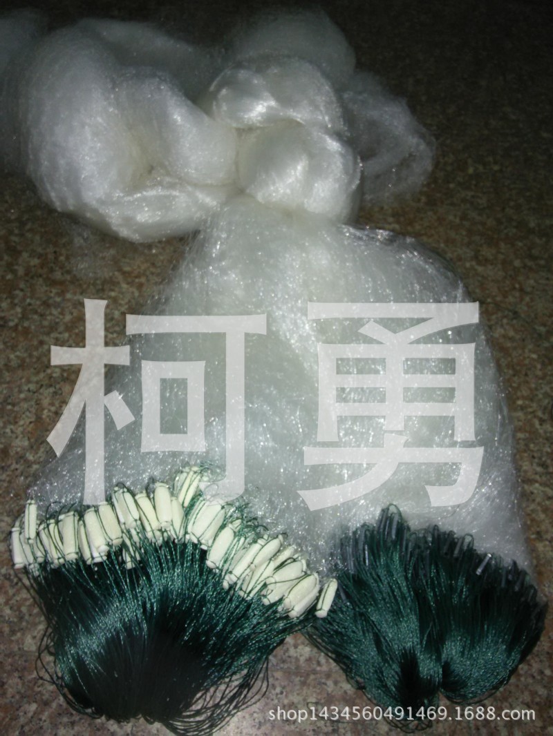 巢湖江心漁網批發新款5米高2.5指100米長三層沉網白條魚網鯽魚網批發・進口・工廠・代買・代購