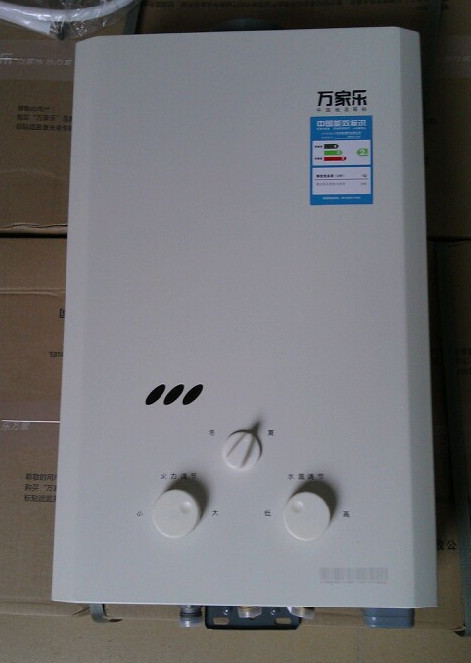萬傢樂JSD12-6J3燃氣熱水器6/煙道式熱水器 銅水箱 正品工廠,批發,進口,代購