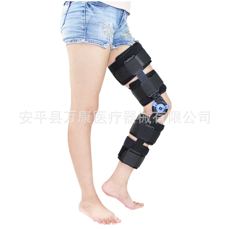新品醫用膝關節矯形固定支具 膝蓋骨折過伸下肢可調護膝關節支架工廠,批發,進口,代購