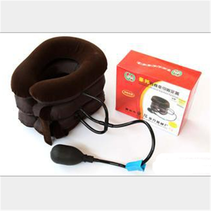 豪邦正品特價頸椎牽引器 炫彩全絨頸部按摩器 充氣護頸頸托工廠,批發,進口,代購