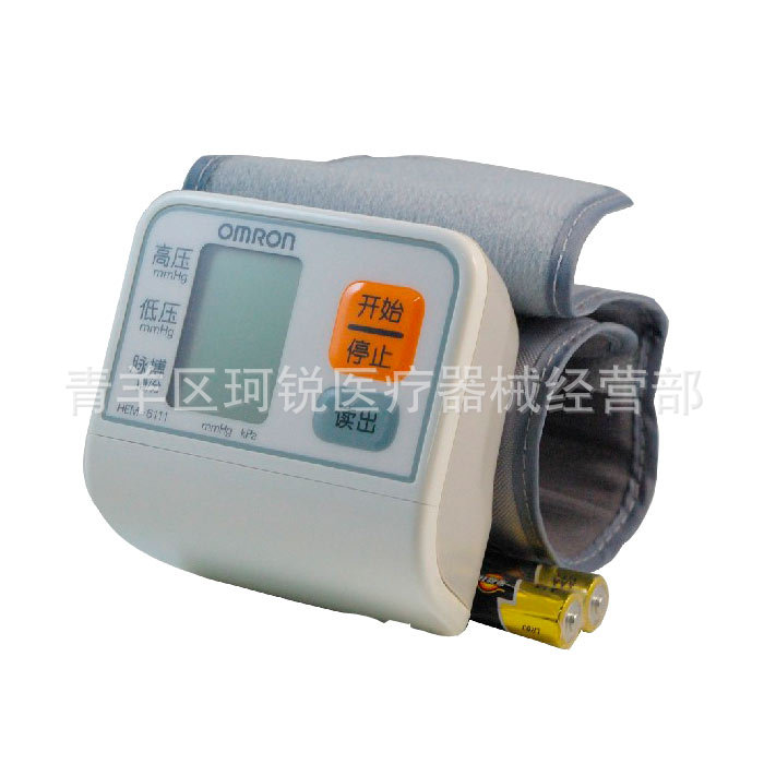 歐姆龍 電子血壓計手腕式 HEM-6111 傢用全自動血壓測量機批發・進口・工廠・代買・代購