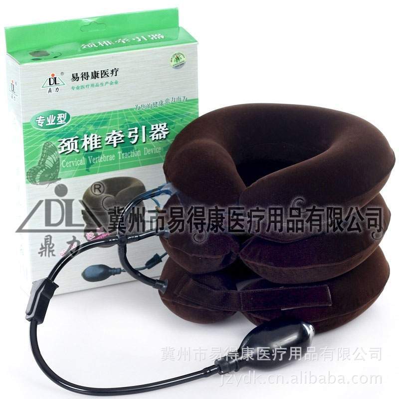 鼎力全絨三管三層頸椎牽引器 傢用充氣椎牽引器 頸椎疼痛工廠,批發,進口,代購