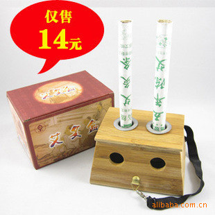 批發供應竹製 雙孔 溫灸盒 艾灸盒 艾灸器 艾條專用雙孔艾灸盒工廠,批發,進口,代購