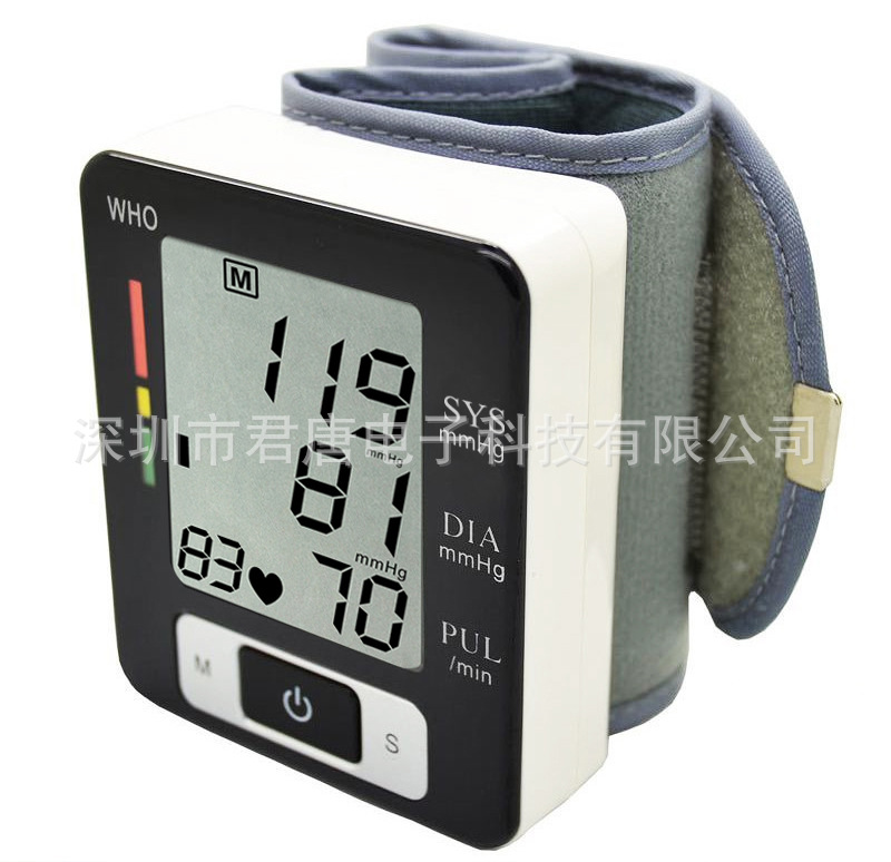 君唐手腕式按鍵觸摸電子血壓計傢用血壓機可供出口外貿CE FDA批發・進口・工廠・代買・代購