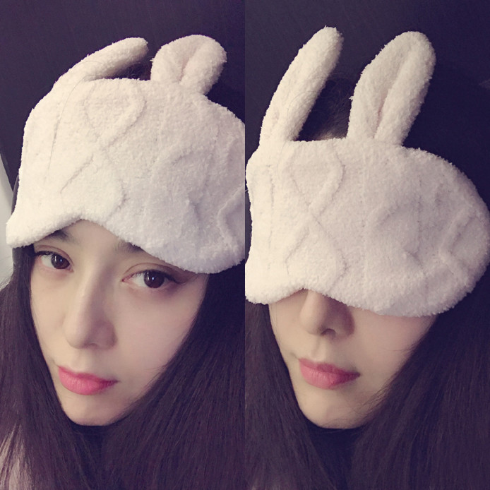 范冰冰同款日本GP小兔子貓咪動物高檔眼罩可愛遮光睡眠透氣眼罩批發・進口・工廠・代買・代購