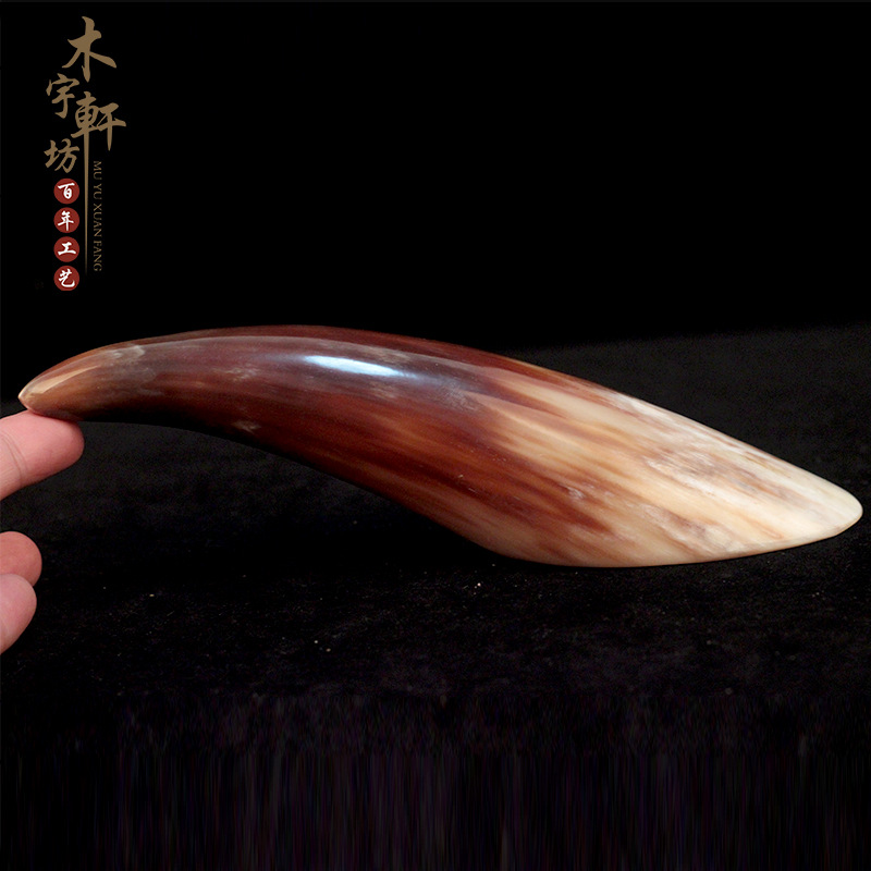 天然牛角刮痧筒 小牛角尖批發 牛角茶耳 美容刮痧板排毒 牛角工廠,批發,進口,代購