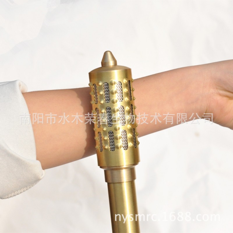 第六代艾灸棒 棒身凸點按摩 棒頭點穴溫灸器 特大號純銅溫灸棒批發・進口・工廠・代買・代購