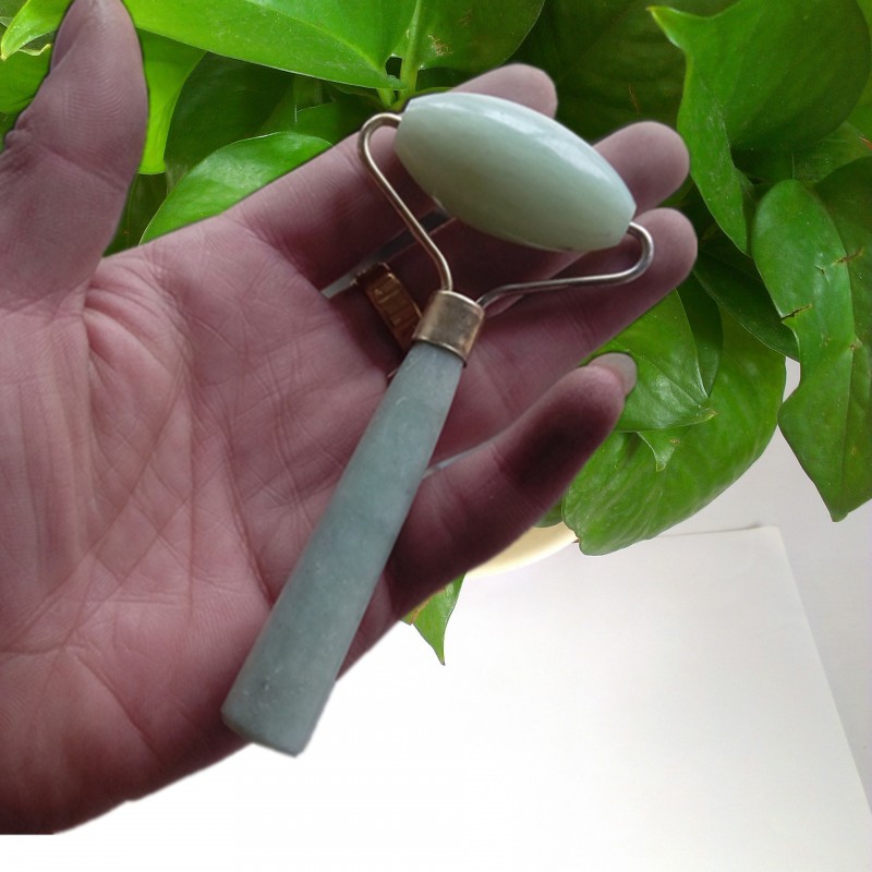 天然玉石 岫玉按摩滾 臉部美容 麵部美容按摩器工廠,批發,進口,代購