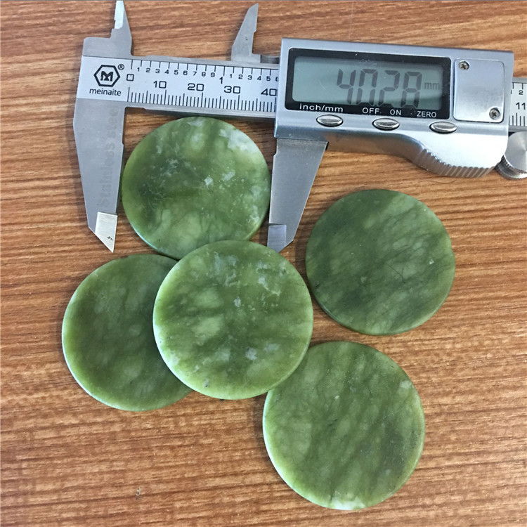 岫巖廠傢批發玉石圓片 直徑40mm玉石片玉石圓片 量大優惠綠色玉工廠,批發,進口,代購