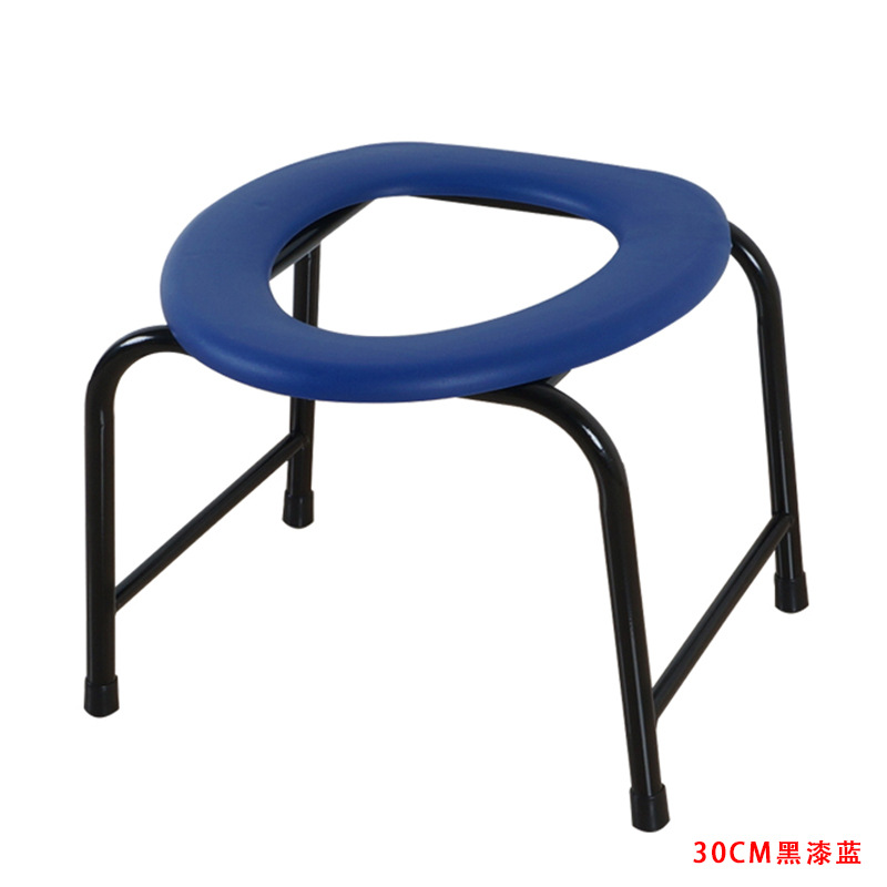廠傢特價直銷 黑漆藍板金屬腳廁所凳 WC折疊坐凳 孕婦廁所凳批發・進口・工廠・代買・代購