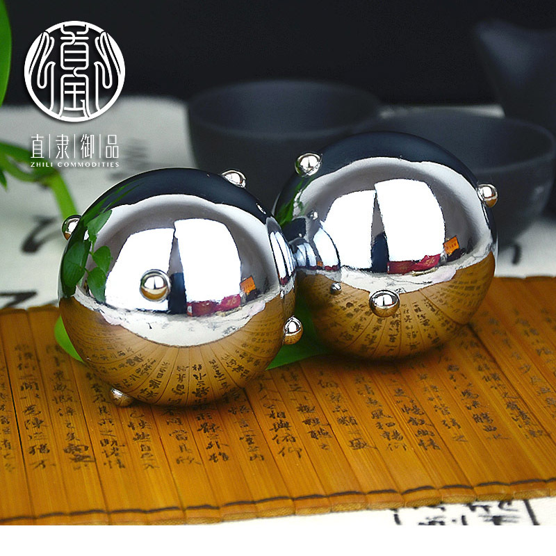 保定特產鐵球6珠按摩顆粒老年健身球按摩手球空心鈴音老人保健球工廠,批發,進口,代購