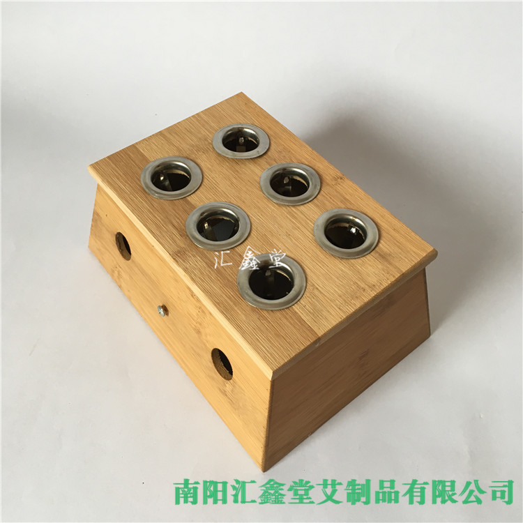 廠傢直銷 批發竹製艾灸盒 竹筒雙孔艾灸機無煙艾灸器具艾灸盒工廠,批發,進口,代購