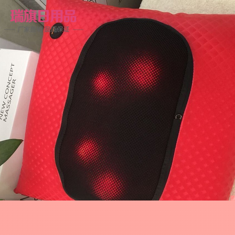 供應充電頸椎按摩器無線多功能便攜按摩枕全身傢用車載靠墊抱枕工廠,批發,進口,代購