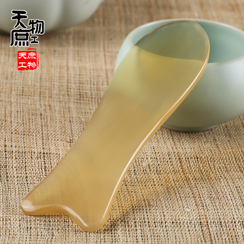 天然牛角魚形美容美體刮痧片 按摩刮痧器具批發・進口・工廠・代買・代購