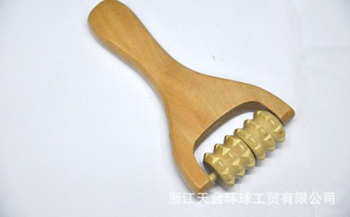 廠傢直銷 兩輪木製按摩器 瘦臉 頭部按摩背 出門攜帶工廠,批發,進口,代購