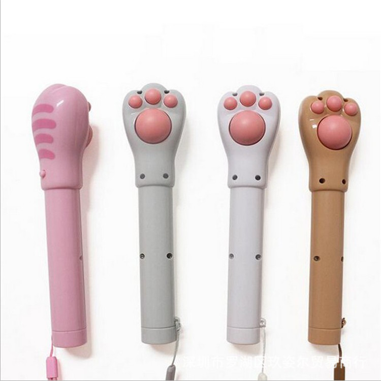 日本正版 創意多功能電動按摩捶 迷你卡通貓爪按摩棒 帶LED批發・進口・工廠・代買・代購