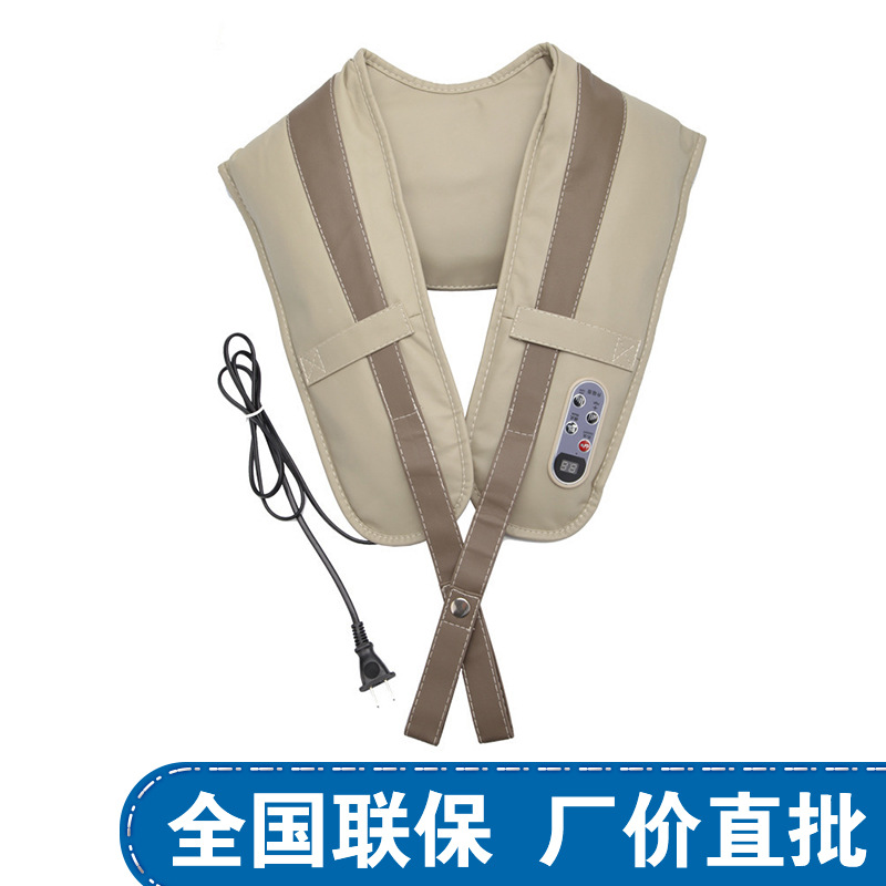 肩部頸椎按摩器披肩 仿真人捶打按摩披肩 紅外加熱保健披肩工廠,批發,進口,代購