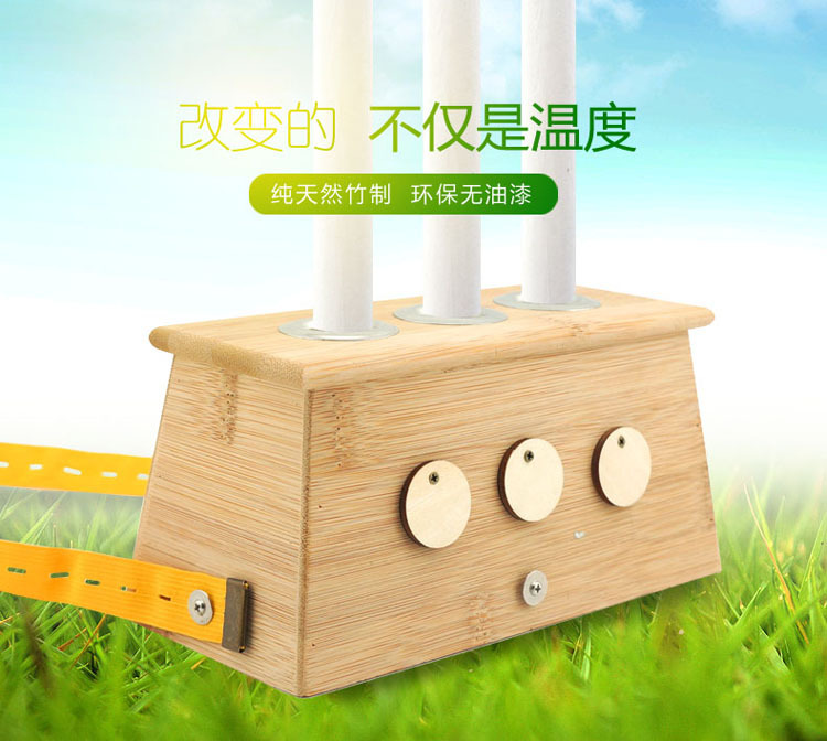 竹製三孔控溫艾灸盒三孔木製溫灸盒隨身灸艾灸機器五年陳艾條艾條批發・進口・工廠・代買・代購