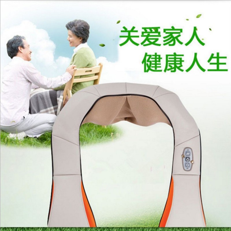 頸椎揉捏按摩披肩 電動 加熱腰頸肩揉捏按摩器披肩 肩頸披肩按摩工廠,批發,進口,代購