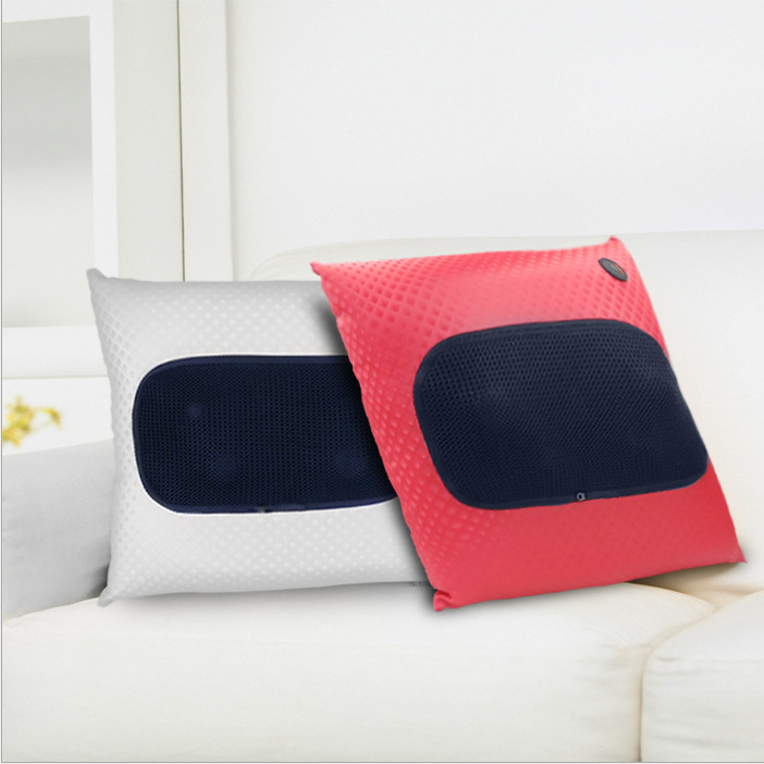 無線充電按摩枕智能枕頭紅外加熱多功能揉捏枕頭居傢辦公按摩靠墊工廠,批發,進口,代購