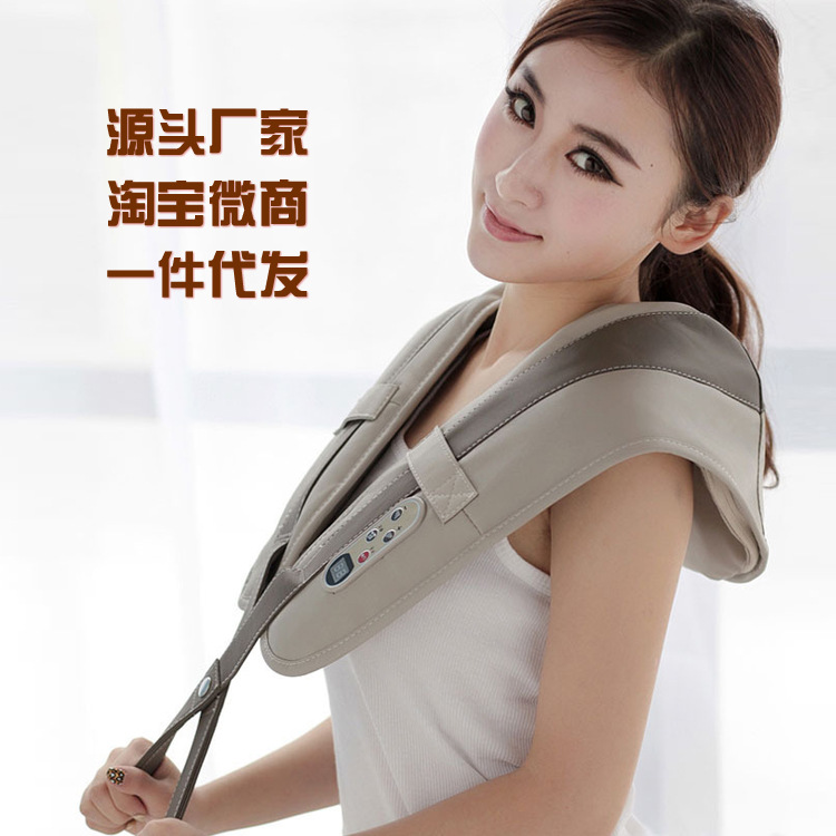OEM 按摩披肩肩頸按摩器頸椎肩部肩膀頸部腰背捶打肩帶頸肩敲敲樂工廠,批發,進口,代購