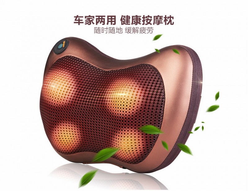 按摩枕頭車載傢用按摩肩頸腰4頭6頭8頭按摩器按摩器工廠,批發,進口,代購