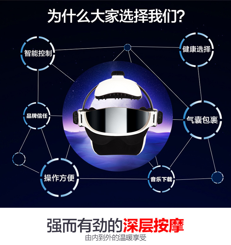 新款多功能電動頭部按摩器 穴位按摩器 失眠治療機 保健禮品批發工廠,批發,進口,代購