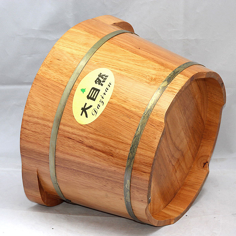 AX01-25cm大自然橡木泡腳木盆 雙耳泡腳木桶浴足足療桶恒溫桶批發工廠,批發,進口,代購