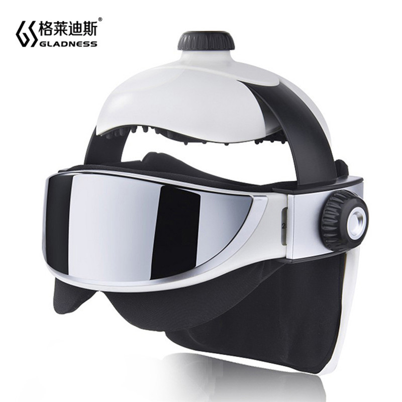 智能頭眼一體按摩機器可充電LED液晶屏顯示 氣壓熱敷震動現貨批發工廠,批發,進口,代購