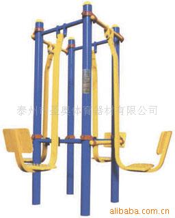聖奧體育器材加工訂做戶外小區、社區健身器材三位蹬力器工廠,批發,進口,代購