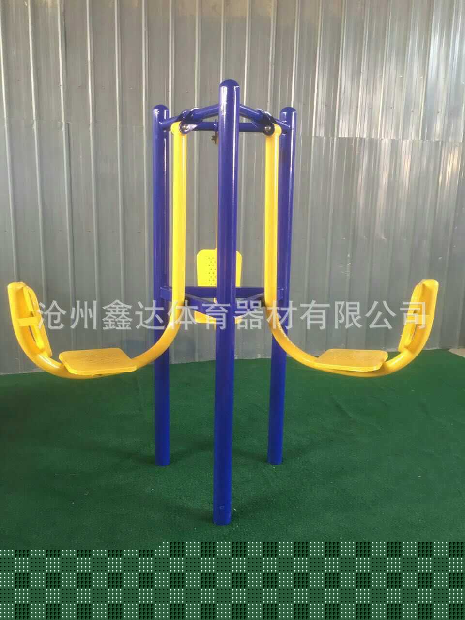 鑫達體育廠傢銷室外戶外小區健身器材健身路徑三位蹬力器三位座蹬批發・進口・工廠・代買・代購