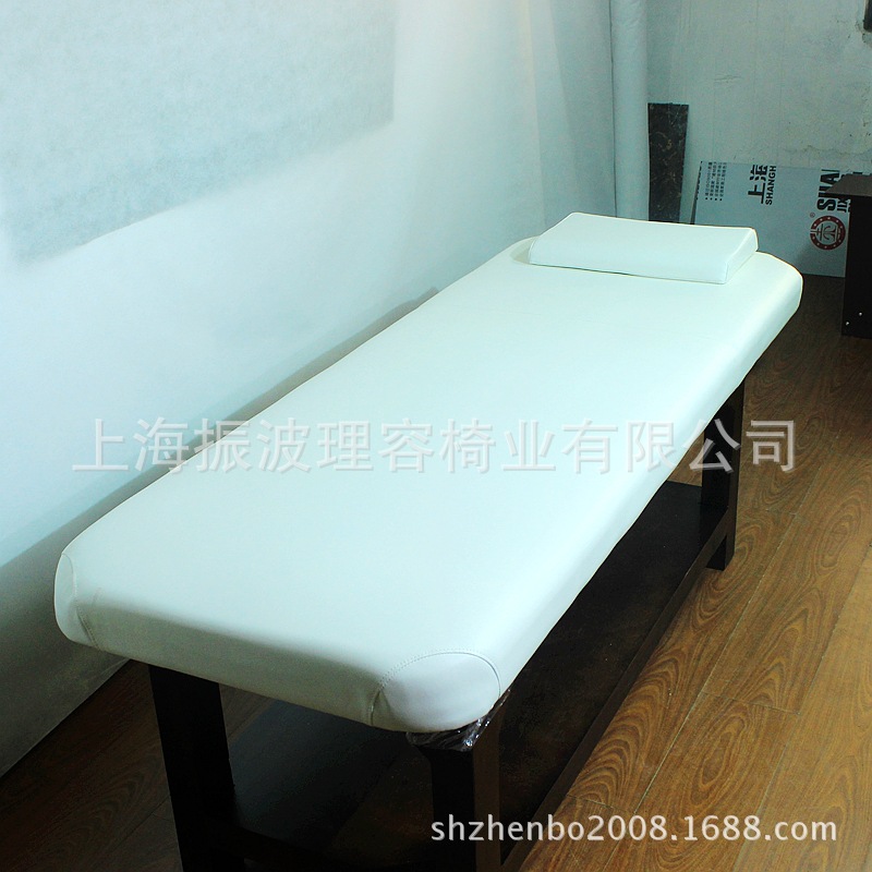 環保皮革實木按摩床平板實木美容床加固按摩床批發・進口・工廠・代買・代購