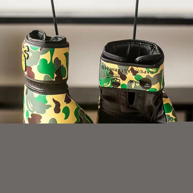 WJ/IO 健身器材拳擊用品超有范兒情侶款骷髏刺繡迷彩拳擊手套盒裝批發・進口・工廠・代買・代購