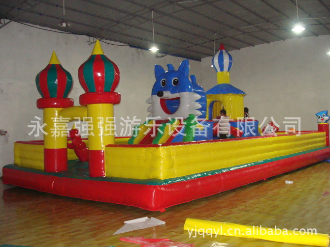 兒童彈跳-充氣蹦床/兒童樂園/氣模/藍貓樂園B工廠,批發,進口,代購