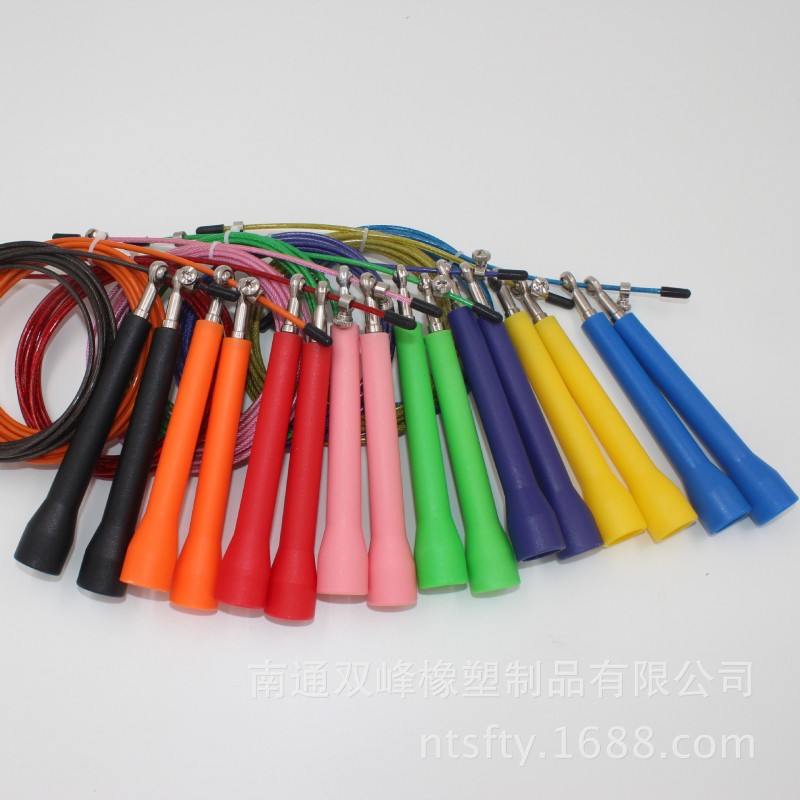工廠批發新品金屬萬向軸承鋼絲跳繩 雙跳 jump rope批發・進口・工廠・代買・代購
