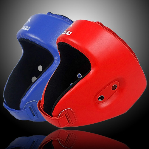 康瑞專業拳擊散打護頭 頭盔紅色藍色KS511一件代發批發・進口・工廠・代買・代購