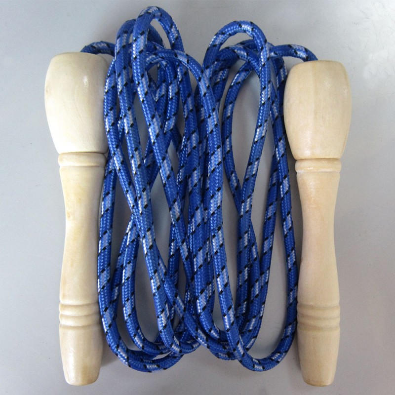 2016爆款螺紋木柄成人學生2.8米雜木螺紋木柄訓練棉跳繩批發工廠,批發,進口,代購