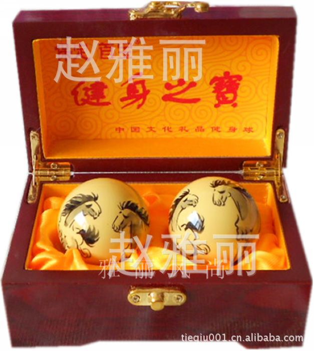 保定保健球手球彩繪健身鐵球 老年人健身用品馬到成功批發・進口・工廠・代買・代購