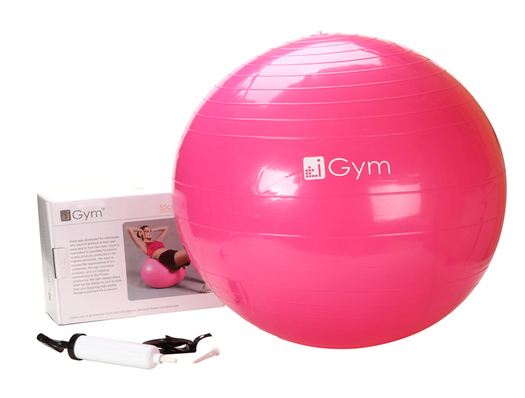iGym 健身球 瑜伽球 55CM 帶充氣筒 瑜珈yoga神O加厚防爆瑜伽球批發・進口・工廠・代買・代購