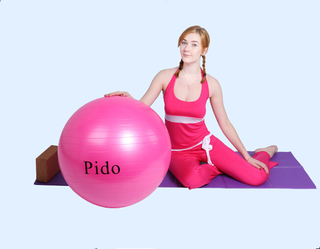 派度Pido安全加厚瑜伽球磨砂防爆PVC瑜珈球運動健身鍛煉塑形球工廠,批發,進口,代購
