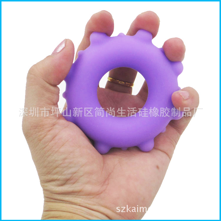 實用廣告促銷禮品贈品矽膠握力器 握力圈 健身圈 太陽點款式批發・進口・工廠・代買・代購